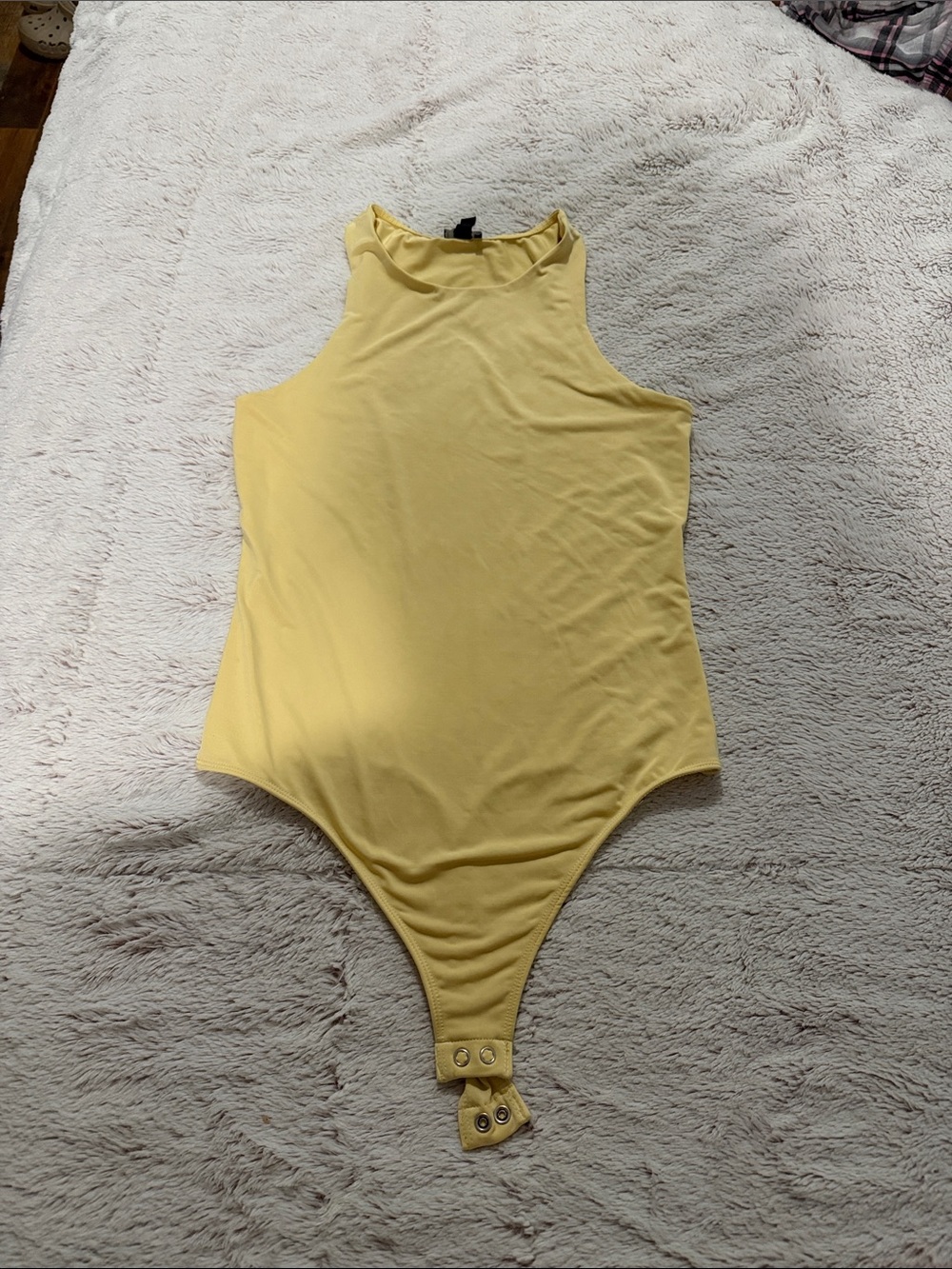 Express Yellow Tank-Style Kids One-Piece Bodysuit